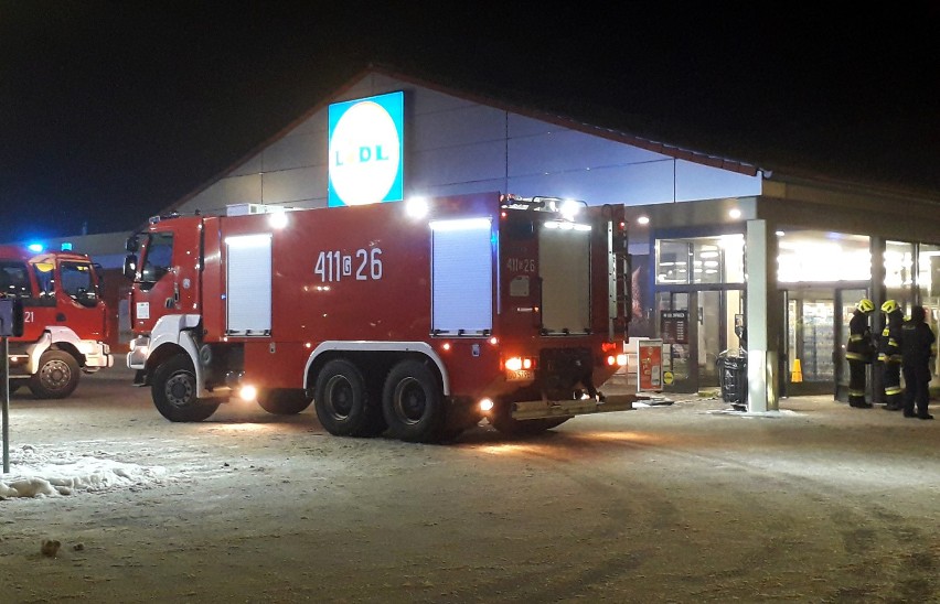 Ewakuacja Lidla w Chojnicach. Włączyła się czujka przeciwpożarowa