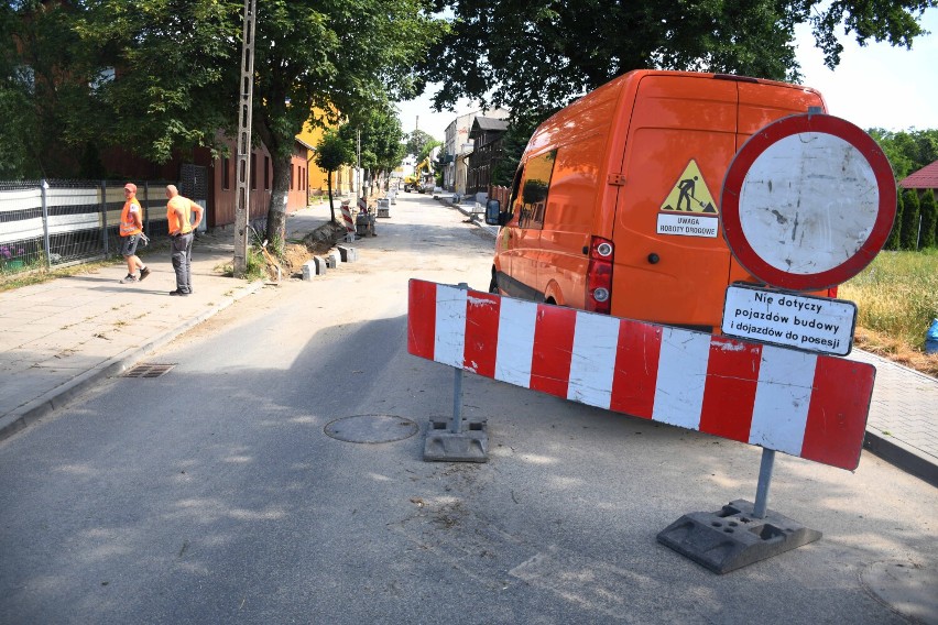 Trwa remont ulicy 1 Maja i ul. Niedźwiedziej w Piotrkowie,...