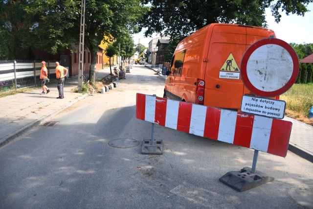 Trwa remont ulicy 1 Maja i ul. Niedźwiedziej w Piotrkowie, lipiec 2022