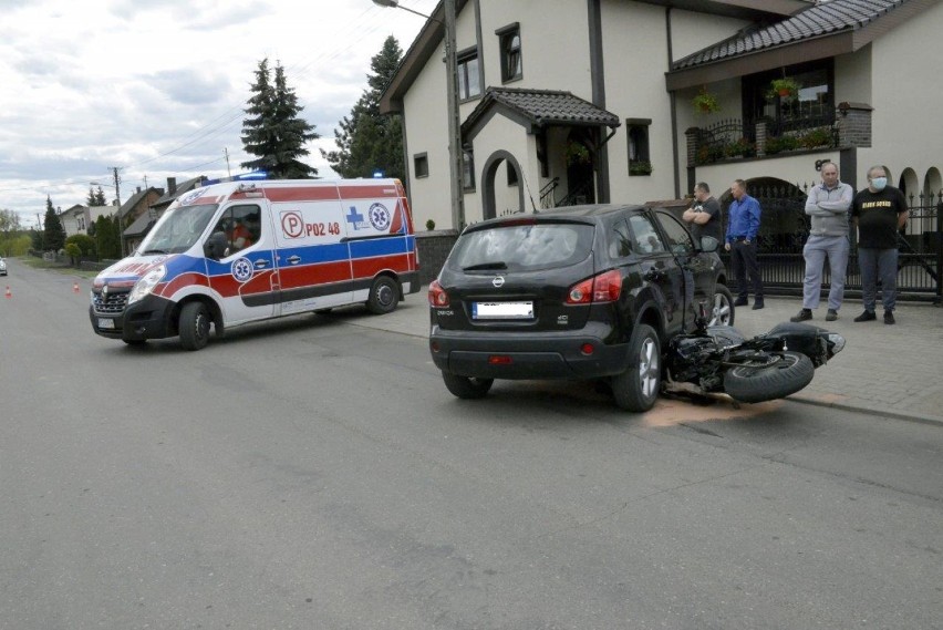 Stare Bojanowo. Zderzenie samochodu osobowego z motocyklem