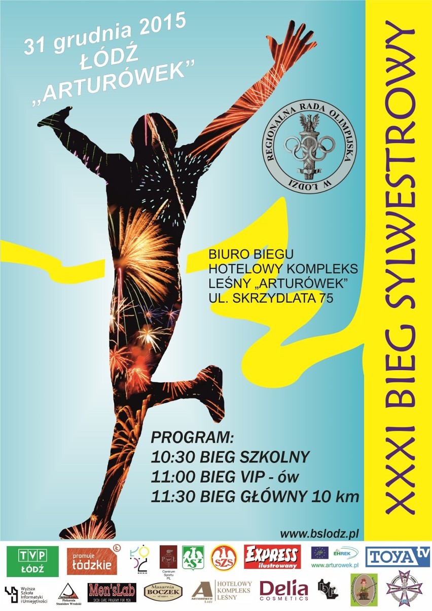 31 grudnia 2015, start: 10:30 bieg młodzieżowy, 11:00 bieg...