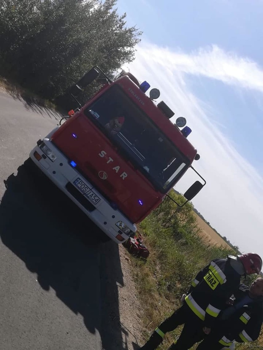 Czołowe zderzenie na trasie Raszków - Szczurawice