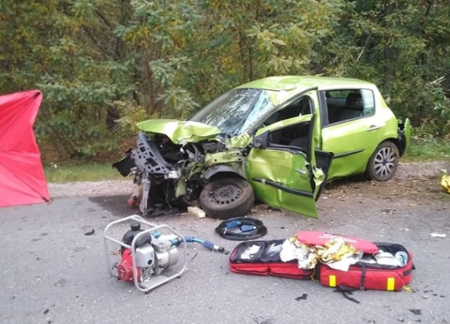 Wypadek w miejscowości Kurówek Prądzewski w gminie Rusiec, 21 października 2022