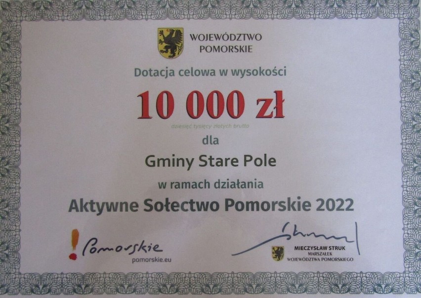 Stare Pole. Powstanie nowy plac zabaw dla dzieci. Wszystko dzięki dotacji z regionalnego programu Aktywne Sołectwo Pomorskie 2022