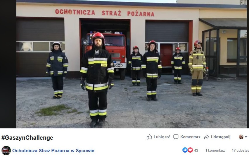 #GaszynChallenge, czyli strażacy robią pompki dla Wojtusia [FILMY, ZDJĘCIA]