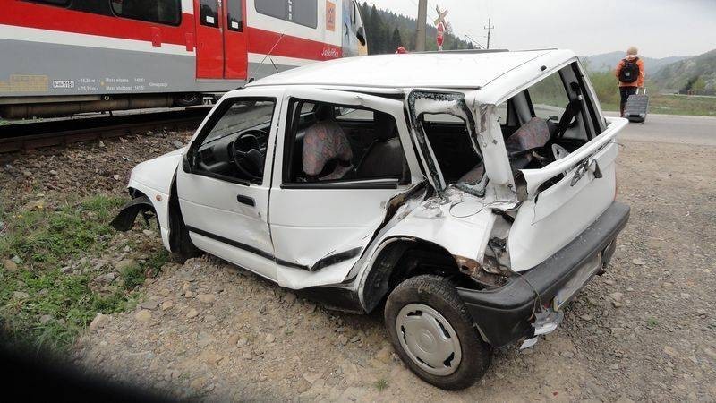 Zderzenie samochodu z pociągiem