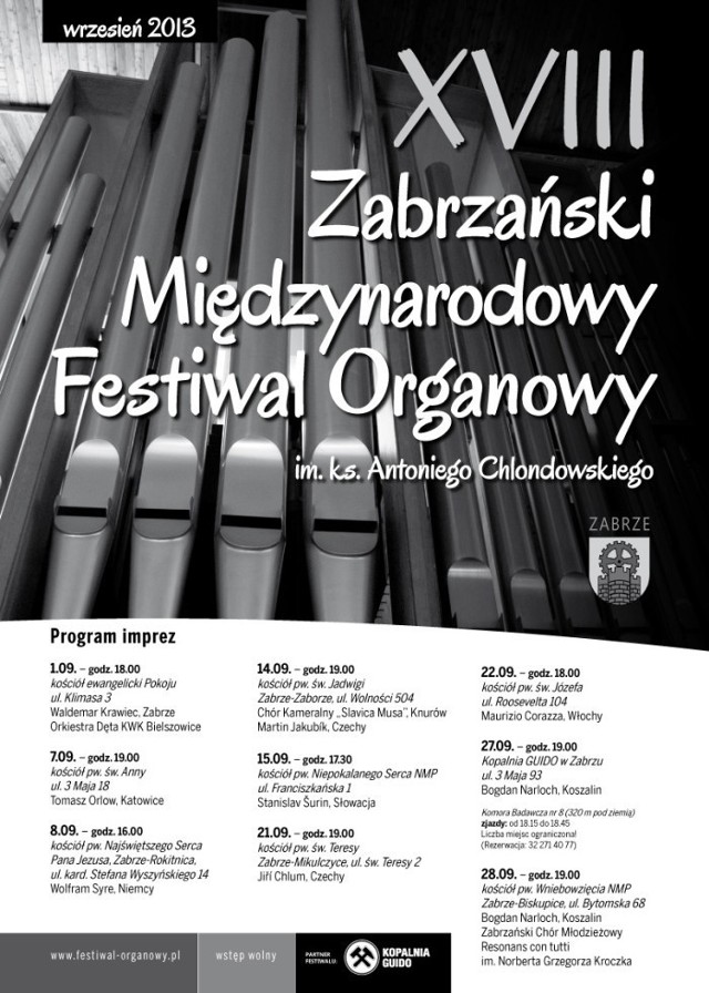 Festiwal Organowy w Zabrzu 2013