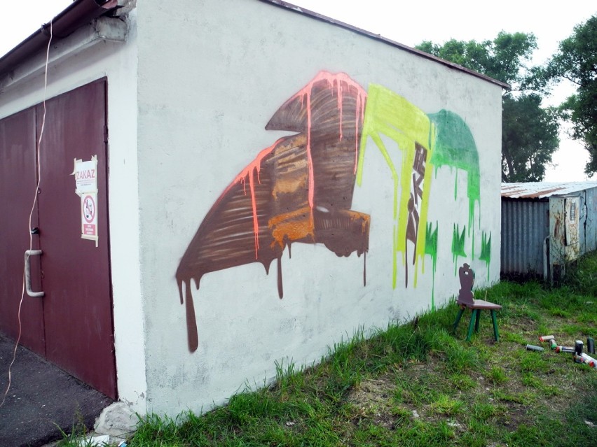 Graffiti jam - garaże na os. Letnim