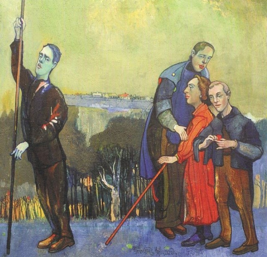 Obraz olejny Franciszka Maśluszczaka - "Na Roztoczu"
