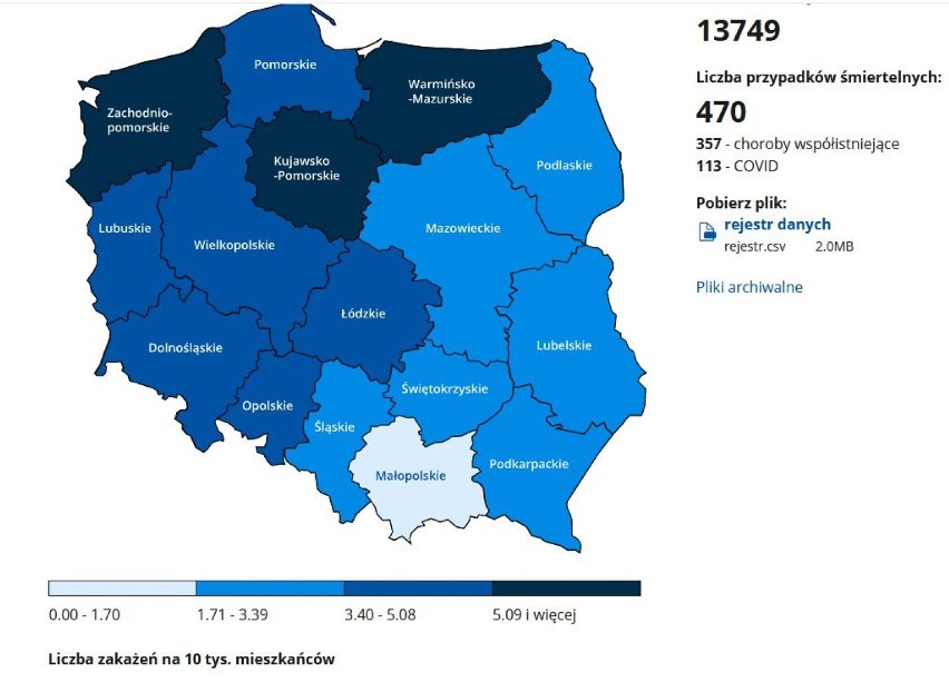 Koronawirus w Słupsku i powiecie słupskim: prawie 100 nowych przypadków - 10.12.2020