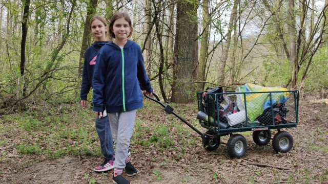 150 osób sprzątało las w Wygodzie gm. Wola Krzysztoporska w ramach akcji "Posprzątajmy nasz las"