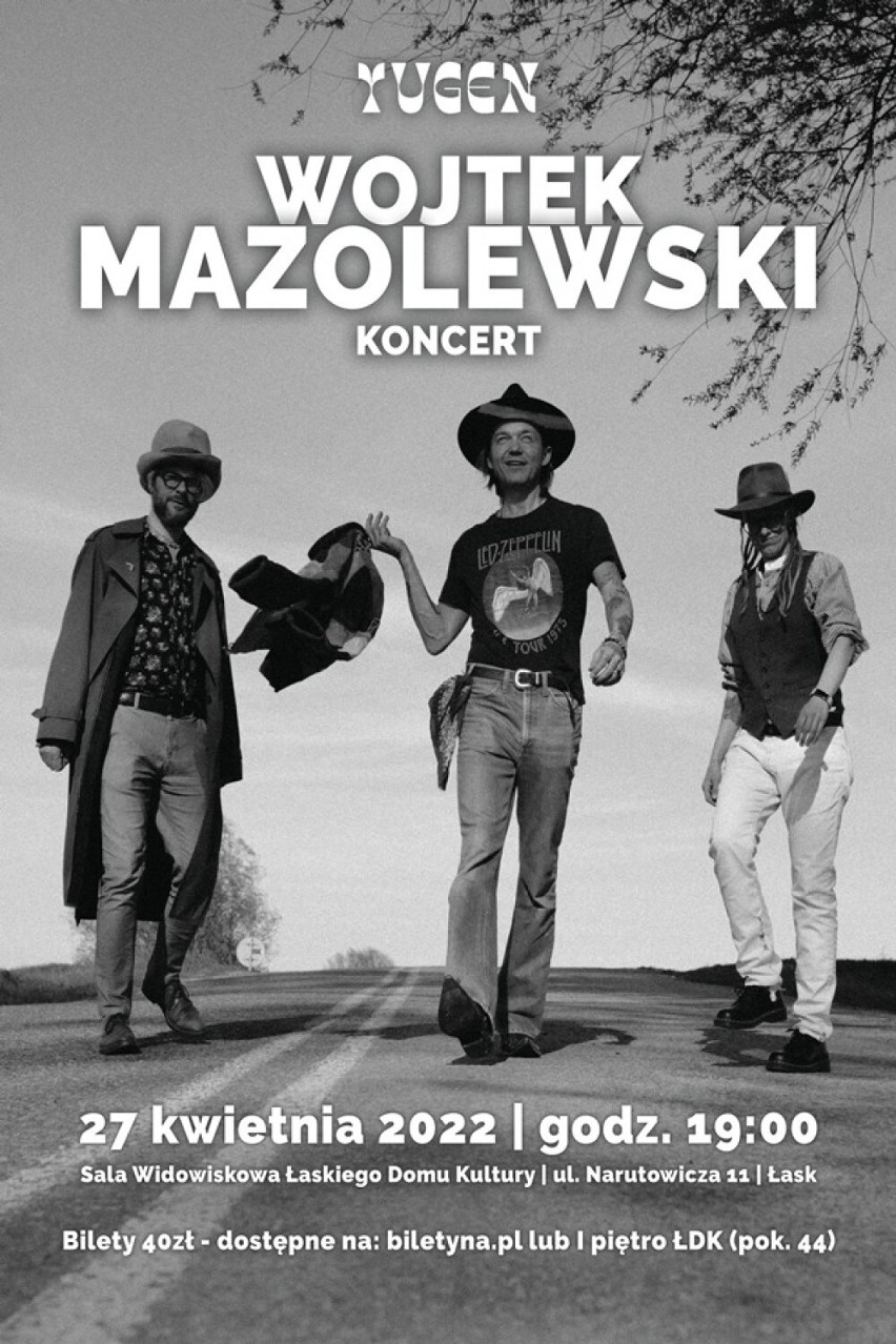 Mamy bilety dla Czytelników na koncert Wojtka Mazolewskiego...