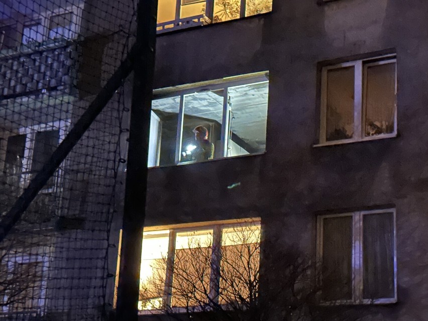 Pożar w mieszkaniu przy ulicy Obrońców Westerplatte