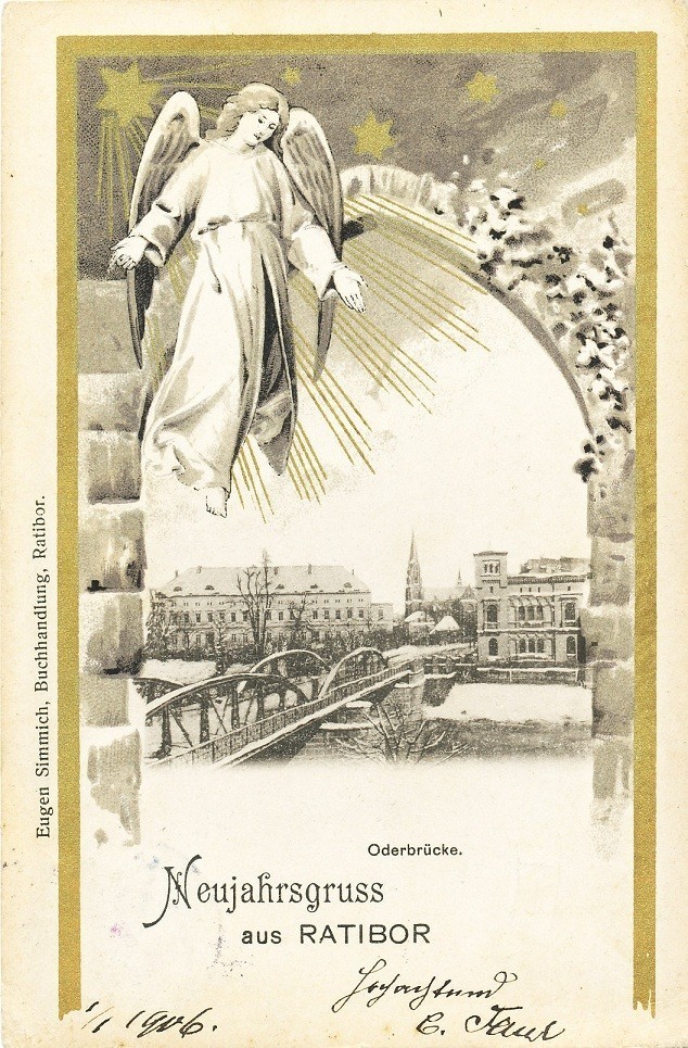 Świąteczne pocztówki z Raciborza wysyłane przed wojną były piękne