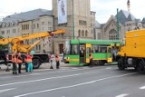Wykolejona „18-tka” zablokowała tramwaje przy Kaponierze