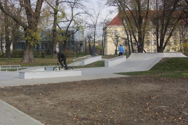 Skatepark w parku Marcinkowskiego