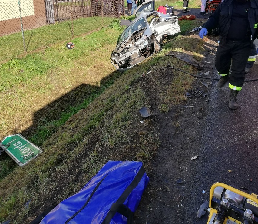 Wypadek w Krężelewicach. 62-letnia kobieta zginęła na miejscu (ZDJĘCIA)