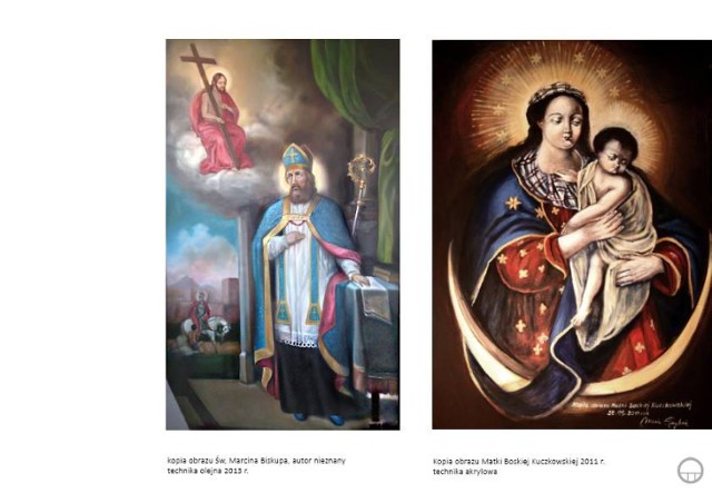 Człowiek Roku 2014 Maria Grzybek -  artystka  namalowała obraz św. Marcina do kościoła w Kuczkowie