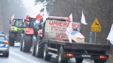 Protest rolników w Zawierciu na DK 78. Jechało prawie 400 pojazdów rolniczych. "Żądamy zatrzymania szalonej ideologii Zielonego Ładu". WIDEO