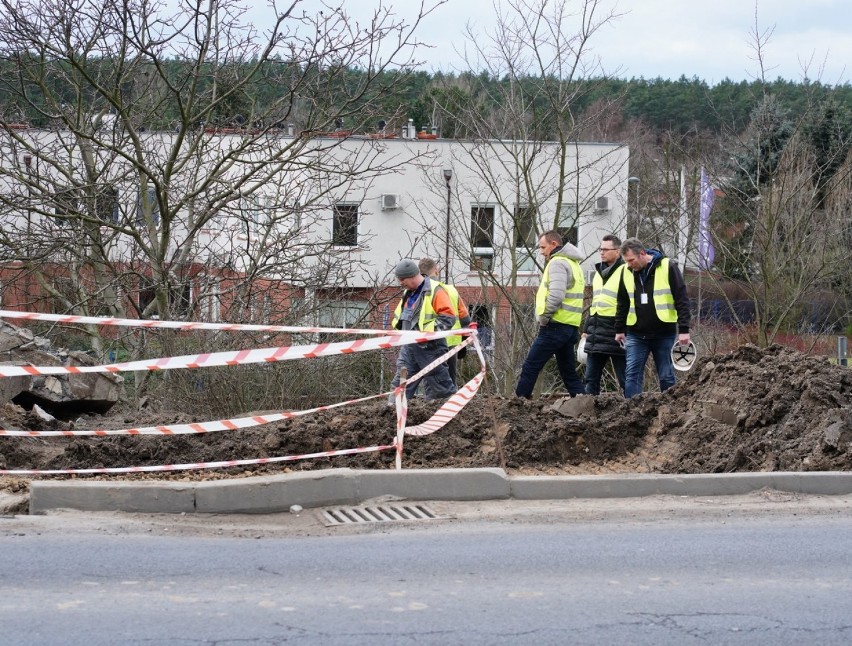 Rozszczelnienie gazociągu przy ul. Gdyńskiej w Poznaniu