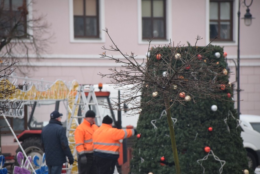 Choinka na sieradzkim Rynku