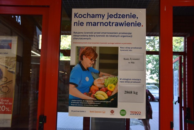 Tesco w Pile już od dawna przekazuje nadwyżki żywności do Pilskiego Banku Żywności