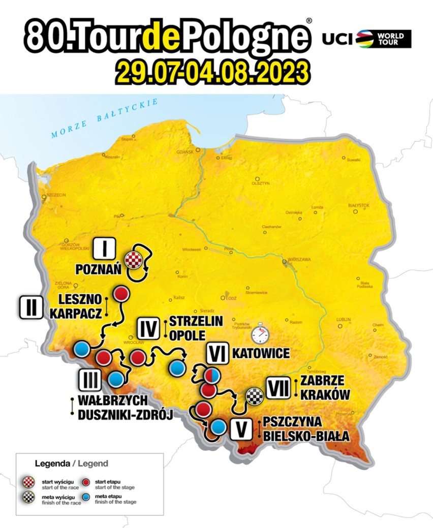 Utrudnienia drogowe na terenie powiatu wadowickiego. 4 sierpnia przejedzie Tour de Pologne