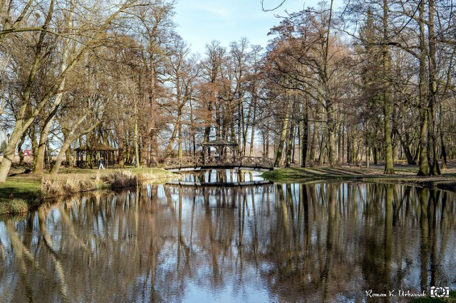 Pleszew. Wiosenne i pełne słońca popołudnie w pleszewskich Plantach