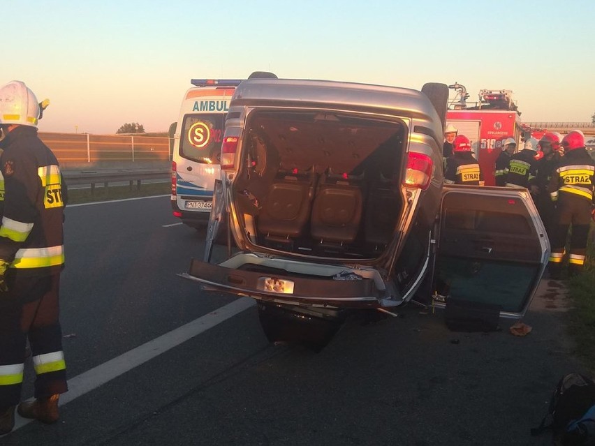 Litewska rodzina poszkodowana w wypadku na Autostradzie A2