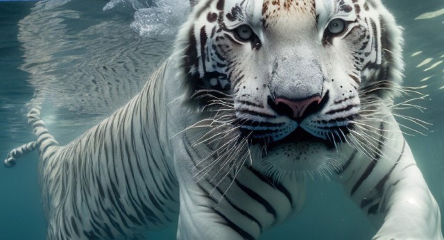 Basen dla tygrysów, które uwielbiają wodne kąpiele, to jedyna tego typu atrakcja w Europie. Wcześniej te zwierzęta miały do dyspozycji sadzawkę
