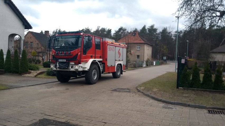 Interwencja strażaków na ul. Leśnej.