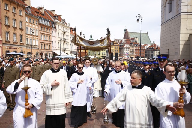 Procesja Bożego Ciała w Warszawie