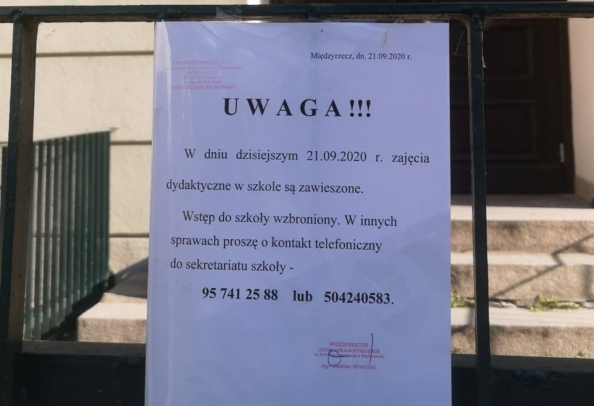 Na początku epidemii powiat międzyrzecki długo był regionem...