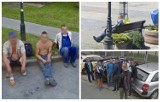 Przyłapani w czasie przerwy. Nie mieli pojęcia, że robią im zdjęcia do Google Street View. Ciekawe zdjęcia z Nowego Sącza [ZDJĘCIA]