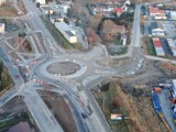Budowa trzech rond w Przechowie. Jak idą prace? Zobacz zdjęcia z lotu ptaka