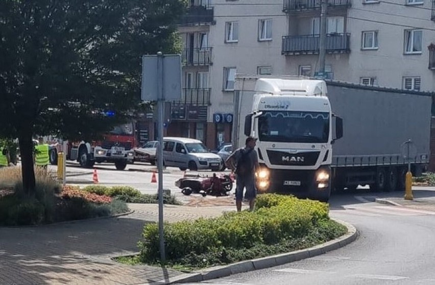 Do wypadku doszło na ulicy Piłsudskiego w Grójcu.