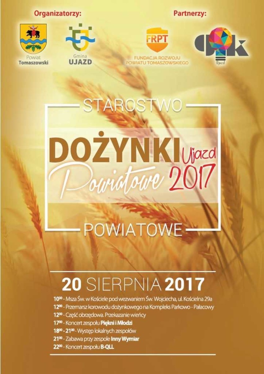 Dożynki w powiecie tomaszowskim i opoczyńskim. Gdzie będą świętować rolnicy?