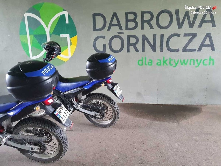 Motocyklowe patrole w Dąbrowie Górniczej pojawiają się m.in....