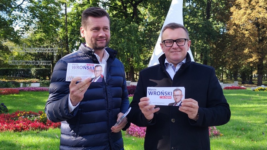 Minister sportu w Inowrocławiu udzielił poparcia Marcinowi Wrońskiemu