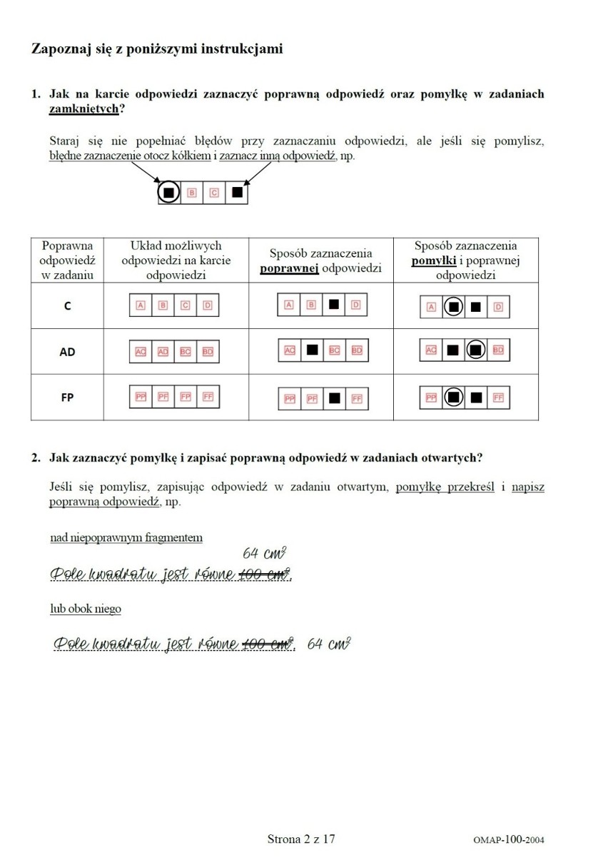 Egzamin ósmoklasisty 2020 MATEMATYKA. ODPOWIEDZI I ARKUSZE...