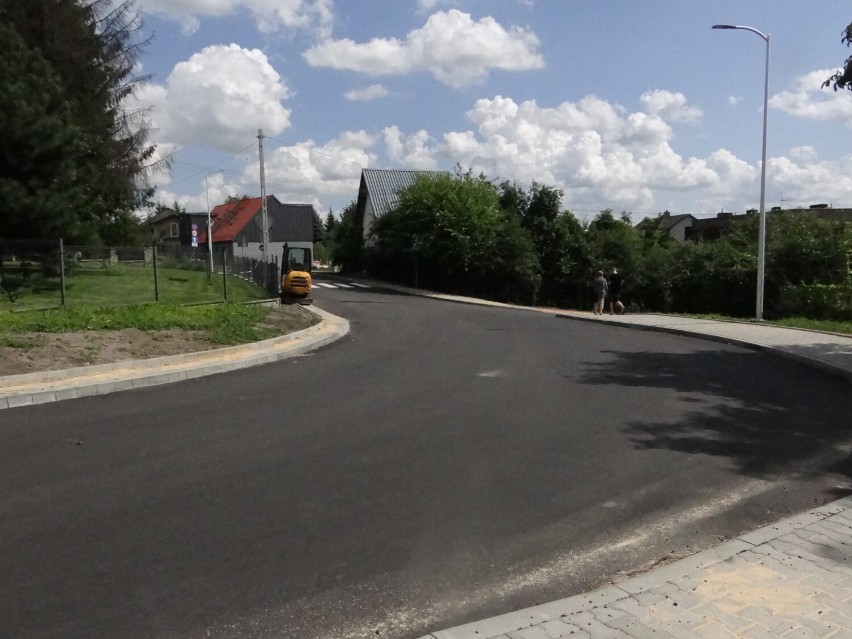 Jezdnia na ulicy Słowackiego w Olkuszu