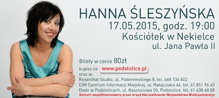 Hanna Śleszyńska zaśpiewa w Nekielce.