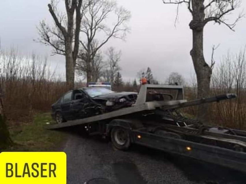 Wypadek w okolicach Maszewka. Volkswagen zderzył się z BMW [ZDJĘCIA]