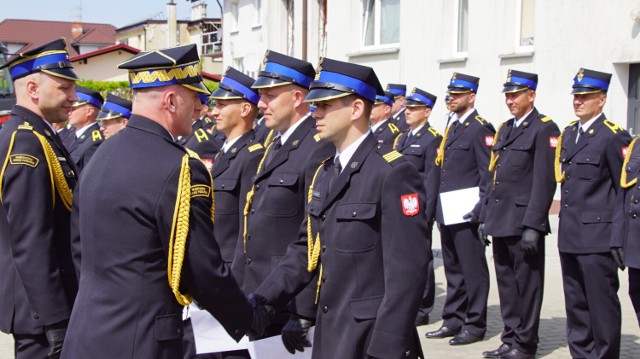 Podczas uroczystości wręczono awanse na wyższe stopnie służbowe.