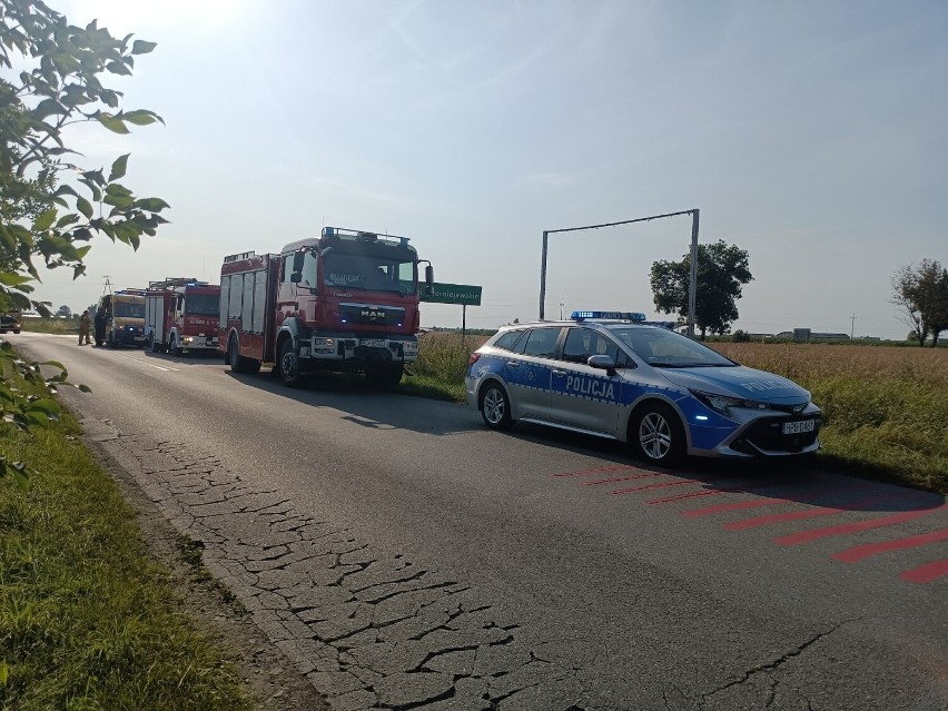 Powiat gnieźnieński. Zderzenie dwóch samochodów w Szczytnikach Czerniejewskich