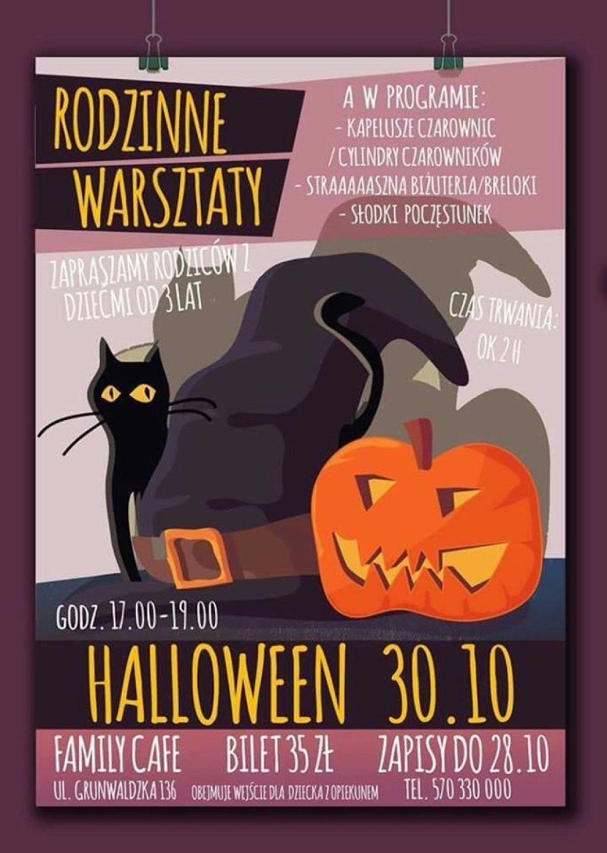Warsztaty Halloween
Family Cafe, ul. Grunwaldzka 136
Piątek,...