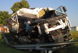 Tomaszów, Opoczno: Dwa zderzenia samochodów ciężarowych