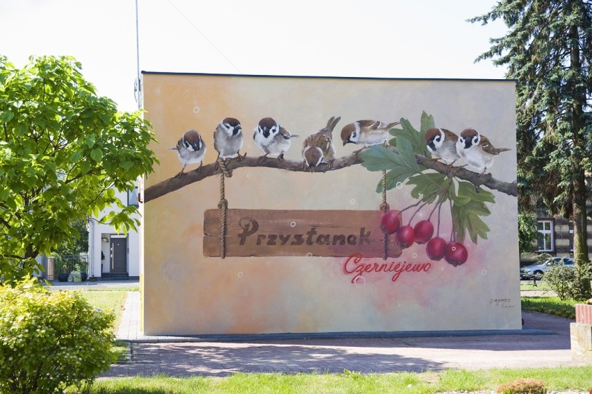 Mural zrealizowany dla Urzędu Gminy Czerniejewo