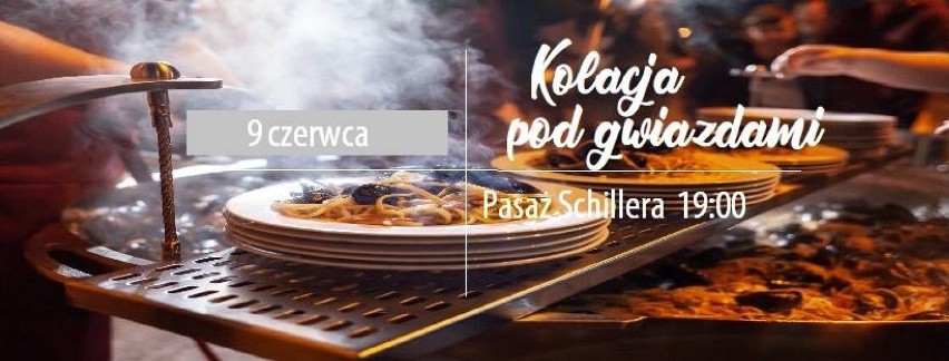 Włoska kolacja pod gwiazdami w centrum Łodzi. Niezwykła uczta w Pasażu Schillera [ZDJĘCIA]
