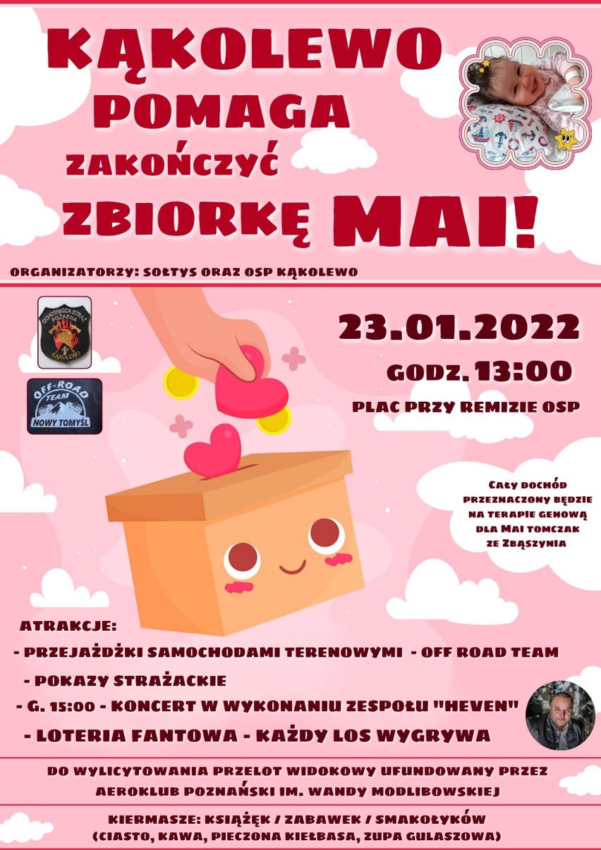 Akcja charytatywna dla Mai Tomczak w Kąkolewie